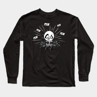 PEW PEW PEW Gaming Panda Gamer with Controller Long Sleeve T-Shirt